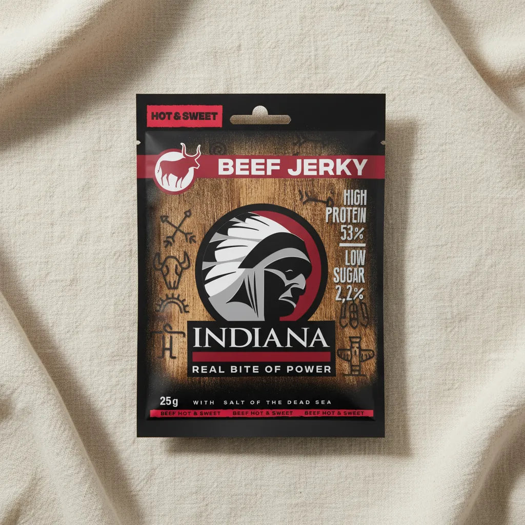 Indiana Jerky Beef Hot & Sweet — view 1