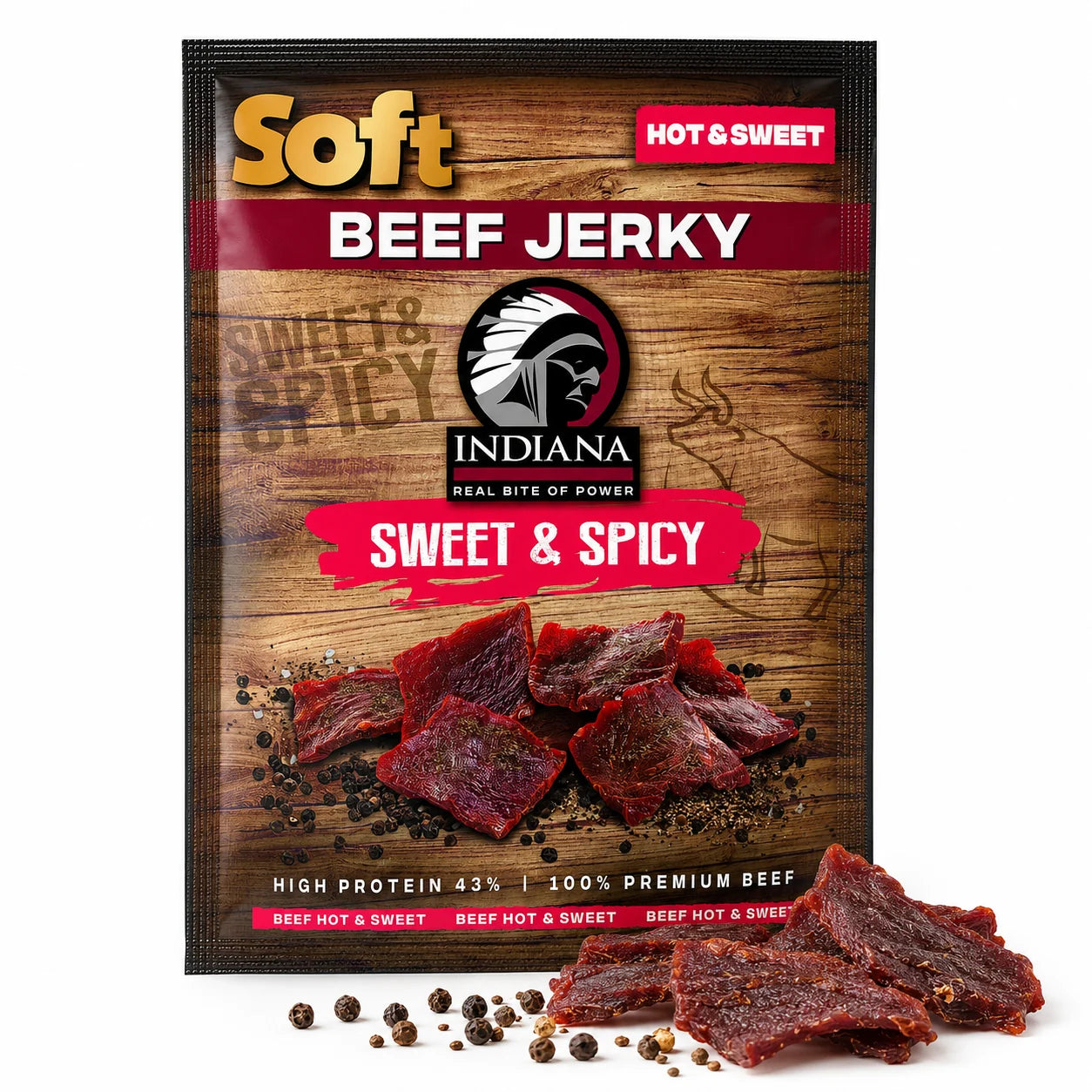 Indiana Soft Beef Jerky Hot & Sweet — view 2